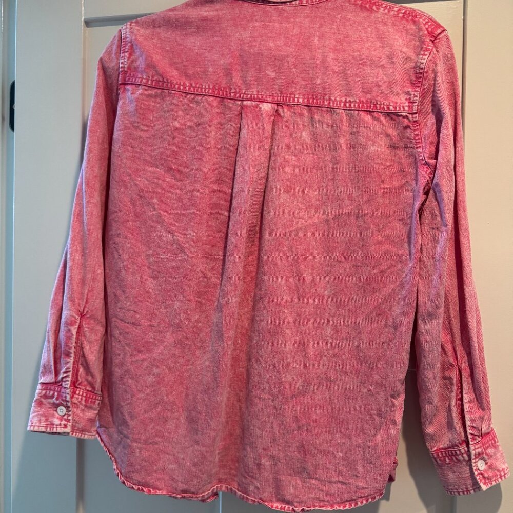 Rails Red Distressed Button-Up, Size S - image 2